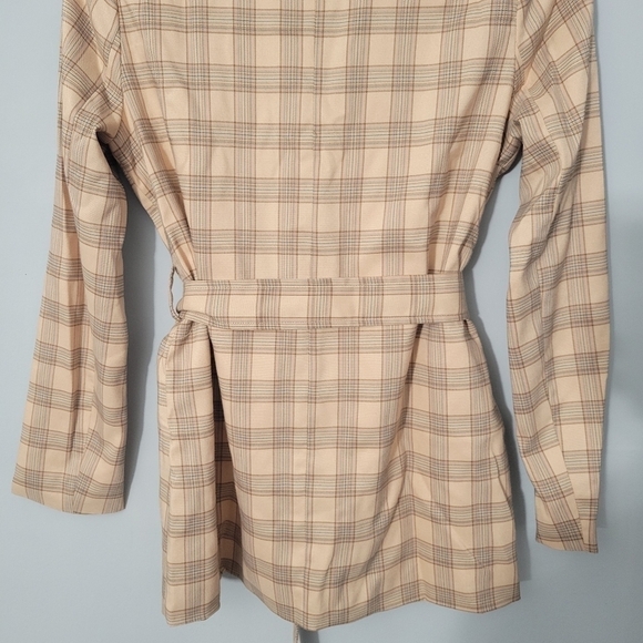 Pacsun 4Si3nna 4Sienna Neutral Dara Belted Blazer Coat NWT - Picture 9 of 10